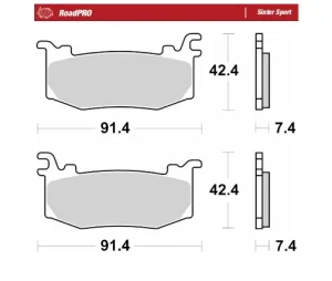 RoadPro Sinter Sport - Pastilla de freno