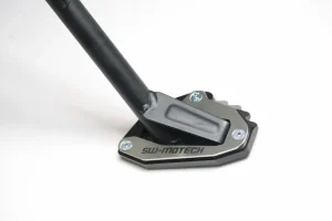Extensión de base para caballete lateral - Ampliación de apoyo pata NEGRO/PLATA modelos Ducati