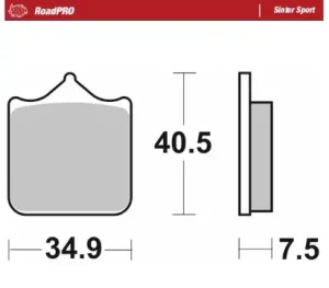 RoadPro Sinter Sport - Pastilla de freno
