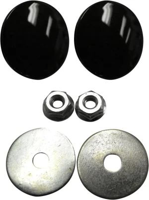 Tapones para orificios de retrovisores en carenado - extracción de espejo Negro