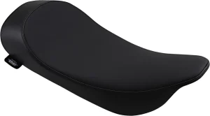 Asiento individual de perfil bajo en cuero - solo vinilo negro