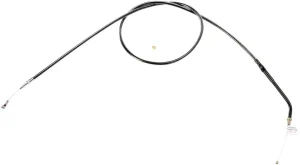 Cable de acelerador/marcha en vacío trenzado Black Pearl™ - ralentí Chrome