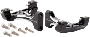 Soportes forjados para plataformas de acompañante - Estribera pasajero forjada Negro
