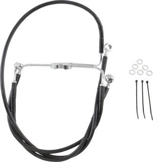 Kit de latiguillo de freno de vinilo negro de longitud extendida - 10"