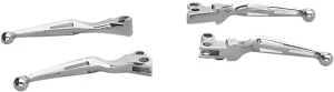 Set de manetas anchas estilo ranurado - Juego de palancas ranuradas Cromo <span style="color: red;font-size: 0,5em">- ALMACEN USA-</span>