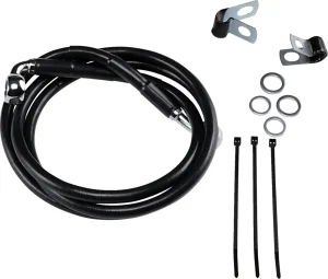 Kit de latiguillo de freno de vinilo negro de longitud extendida - 4" <span style="color: red;font-size: 0,5em">- ALMACEN USA-</span>