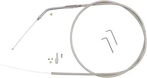 Kit cable(s) para mandos BYO™ Build Your Own™ - Cable de ralentí 45° roscado acero inoxidable