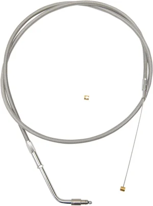 Cable de acelerador de manillar trenzado en acero inoxidable - 12"-14"