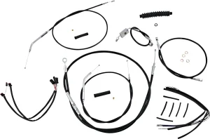 Kit de Instalación de Manillar XR - cables de mando XR negro/cromo