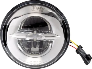 Foco delantero tipo reflector 7" - Faro W/MOUNTING aro 12V LED cromo <span style="color: red;font-size: 0,5em">- ALMACEN USA-</span>
