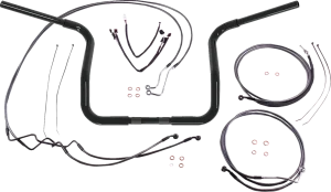Kit de instalación de manillar Caliber de 1-1/4" - BAGGER 14" negro perla