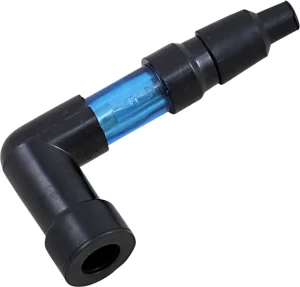 Pipa de bujía con destellos - Tapa intermitente 90° Azul