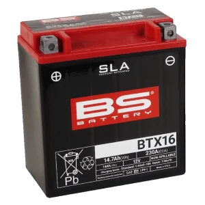 Baterías SLA AGM activadas de fábrica y sin mantenimiento - BS BTX16