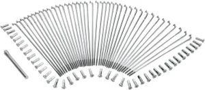 Juego de radios cromados y acero inoxidable - 8,25" / 91"