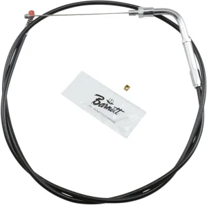 Cable de acelerador/ralentí de vinilo negro - 6"