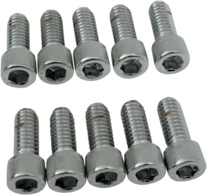 Tornillos de cabeza Allen - 5/16-18X0,75 moleteado cromado <span style="color: red;font-size: 0,5em">- ALMACEN USA-</span>