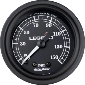 Manómetros PSI LED retroiluminados montados en carenado - Reloj de presión de aire negro