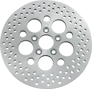 Disco de freno en acero inoxidable pulido taladrado - trasero 11.875"
