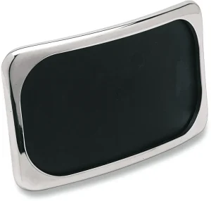 Conjunto de soporte de matrícula tipo tres tornillos y curvatura ligera - placa Radius 3-PERNOS cromo <span style="color: red;font-size: 0,5em">- ALMACEN USA-</span>