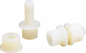 Tornillos y tuercas de nilón para matrícula - Fijación nailon negro