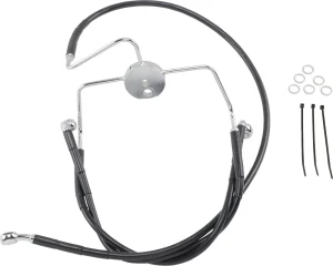 Kit de latiguillo de freno de vinilo negro de longitud extendida - 6"
