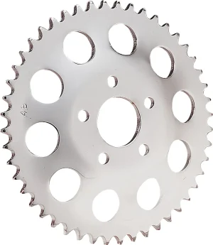 Corona de rueda trasera - cadena descentrada 0.462" 48T acero/cromo