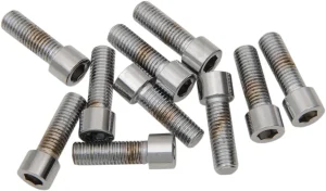 Tornillos de cabeza allen rosca fina de repuesto - 1/4-28X0.75 liso Cromo <span style="color: red;font-size: 0,5em">- ALMACEN USA-</span>