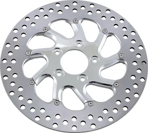 Disco de freno de dos piezas - flotante DELANTERO/DERECHO torque Chrome 11.8