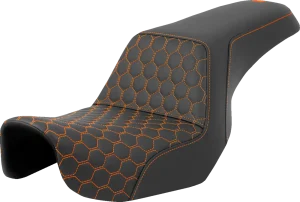 Asiento Step-Up Honeycomb - escalonado HC con costura naranja