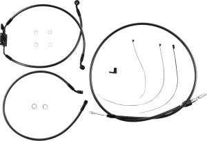 Kit de instalación de manillar Black Pearl™ Designer - cables BP 10"RISE