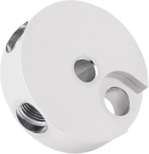 Pieza de conexión en acero cromado para freno delantero - TE 1/8" <span style="color: red;font-size: 0,5em">- ALMACEN USA-</span>