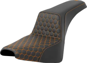 Asiento Step-Up Honeycomb - escalonado HC con costura naranja