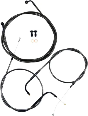 Kit de cable de manillar/freno trenzado Standard Midnight - 12"-14"
