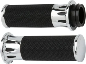 Puños Deep Cut Fusion - throttle by wire cromo