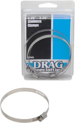 Abrazadera de sujeción - escape acero inoxidable 2.25-3.25"