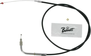Cable de acelerador/ralentí de vinilo negro - acelerador tradicional longitud estándar