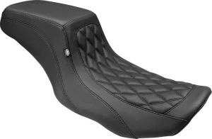 Asiento Double Diamond Squareback - doble diamante negro liso trasero
