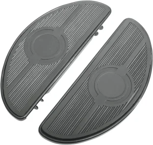 Plataformas Vintage estilo medialuna - Estribos HALF-MOON sin insertos antivibración negro