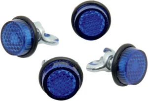 Reflectores para matrícula - Mini 4-AZUL