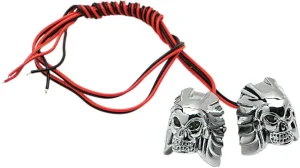 Tornillos de montaje de matrícula Skull LED
