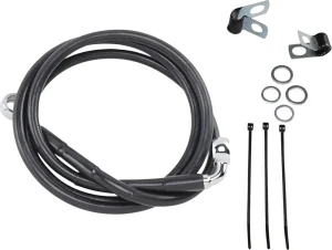 Kit de latiguillo de freno de vinilo negro de longitud extendida - 6" <span style="color: red;font-size: 0,5em">- ALMACEN USA-</span>