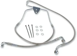Kit de latiguillo de freno de acero inoxidable de longitud extendida - 2"