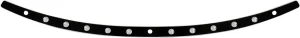 Moldura de parabrisas de acero inoxidable - OEM-FAIRING dish negro <span style="color: red;font-size: 0,5em">- ALMACEN USA-</span>