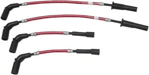 Cable de bujía trenzado - rojo SFT 18