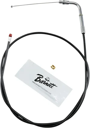 Cable de acelerador/ralentí de vinilo negro - acelerador tradicional longitud estándar