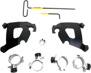 Kit de herrajes Trigger-Lock para carenado Cafe - montaje CAFE-FAIRING negro <span style="color: red;font-size: 0,5em">- ALMACEN USA-</span>