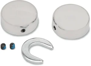 Tapas de tornillo de eje de basculante - pivotante Cromo