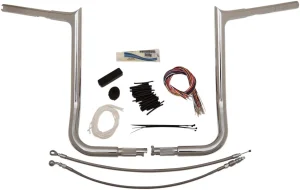 Kit de manillar 1-1/4" EZ Install Pointed Top - 16" CH PT FLH