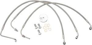 Kit de Líneas de Freno de Acero Inoxidable - manillar alto 12"-14"