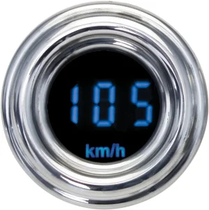 Mini indicador Serie 4000 - Velocímetro 1 7/8" cromo <span style="color: red;font-size: 0,5em">- ALMACEN USA-</span>